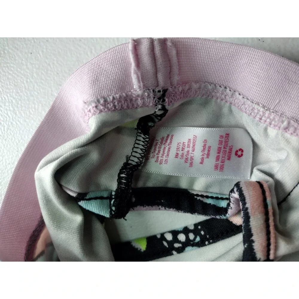 Justice Girls Butterfly Wing High Neck Sports Bra XS 5/6 Multicolor Activewear‎